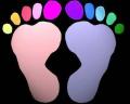 des pieds colorer!